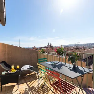 La Croix - F3, Terrasse Vue Panoramique, Vieux-nice Old Town And Terrace Apartment Nice